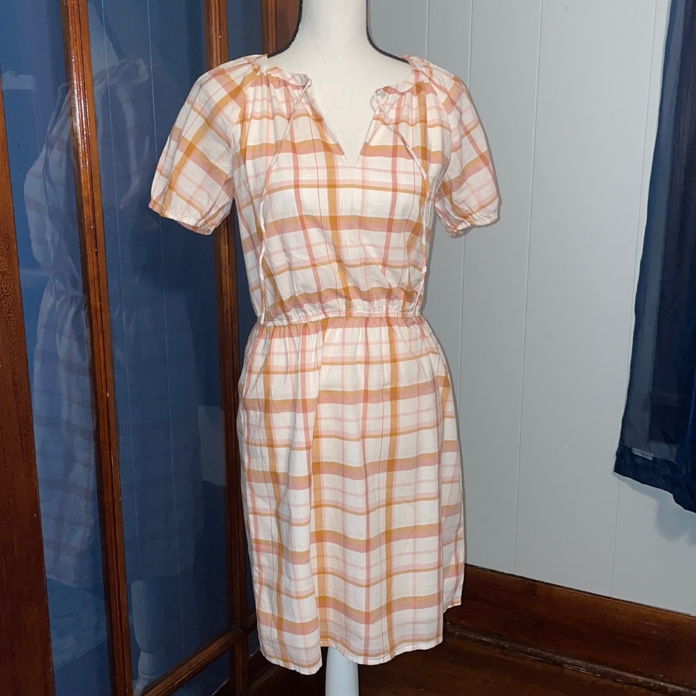 LOFT NWT gingham dress